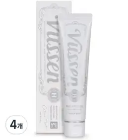 오스템 뷰센 뉴에이치 미백 치약 시트러스민트향, 120g, 4개