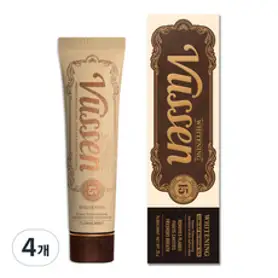 오스템 뷰센 15 미백 치약 플로랄민트향, 80g, 4개