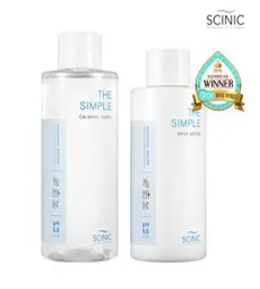 싸이닉 더 심플 카밍 로션 260ml + 토너 300ml, 1세트