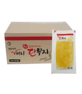 하나 미니단무지50g 80개 1박스 일회용 포장용, 50g