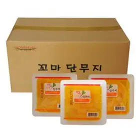 하나 미니단무지50g 80개 3박스, 50g*80, 3개