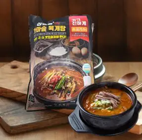 장순필 가마솥 육개장 600g 4+1개 매콤한 혼밥 자취생 해장 식사