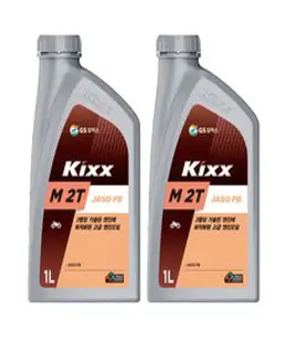 2행정 엔진오일 GS칼텍스 KIXX 1L(1000ml), 1개, Kixx M 2T JASO FB (1L)