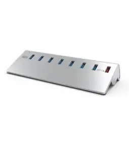 넥스트 이지넷유비쿼터스 USB3.0 알루미늄 8포트 스탠드형 유전원 USB허브 NEXT-319U3, 혼합 색상, 혼합 색상1128302 23