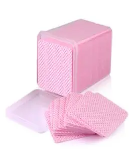1000Pcs 초박형 메이크업 페이셜 코튼 패드 부드러운 보풀 프리 드라이 네일입술눈 폴란드 리무버 사각 화장품 뷰티 부직포, Plain Weave Bag-packed, 1개