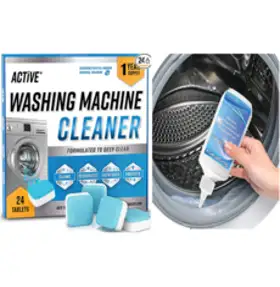 미국직송 Washing Machine Cleaner Descaler 세탁기 드럼 내부 청소 세탁조 클리너 24팩 1개 + Sugelary 드럼세탁기 고무패킹 청소 1개