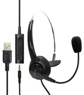 코시 노이즈 캔슬링 핸즈프리 모노 블루투스 헤드셋, 블랙, HS3520BT