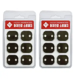 파이어립 자동 소화패치 멀티탭 콘센트형 6p, 2개, 그레이