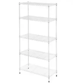 코멧 메탈 선반 5단 740 x 340 x 1500mm, 화이트