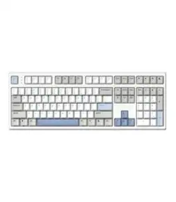 한성컴퓨터 OfficeMaster 8K 저소음 윤활 기계식 키보드 뽀송 38g, 밀크소다, GK787SE