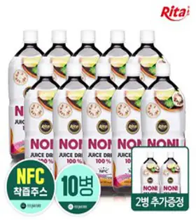 파모빗 발효 숙성 노니원액주스 착즙액, 2개, 1L