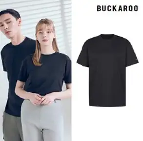 버커루 [BUCKAROO 여름단독특가전] [PREMIUM] 2023 NEW VER. 즉시출고 3컬러 / 넥라인 너무 예쁜 빈티지 덧댐 데미지 브이넥 반팔 티셔츠
