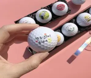 선물포장 자체제작 인쇄 골프공 6구 세트 커스텀감성 생일선물 스승의날 어버이날 명절선물 연말선물 답례품, C타입, 무지볼