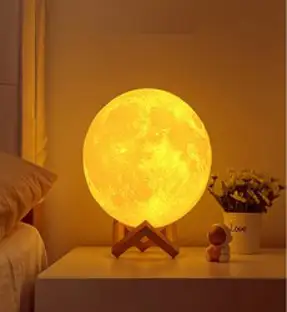 달 무드등 어린이집 생일 답례품 선물 수유등 수면등 취침등 무선 LED 간접등, 달 무드등 8cm