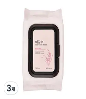 더페이스샵 미감수 브라이트 클렌징 티슈, 50개입, 3개