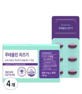 피토틱스 루테올린 차즈기 18g, 4개, 30정