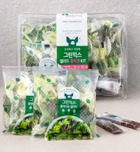 피그인더가든 그린믹스 샐러드 키트 5개입, 1개, 400g