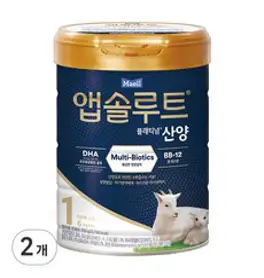 앱솔루트 플래티넘 산양분유 1단계, 750g, 2개