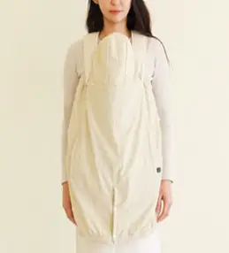 구스켓 아기띠 바람막이 워머, 베이지