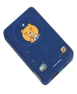 카카오프렌즈 어부바 충전 보조배터리 5000mAh 무선, CHOONSIK, WI22-MSPB5000