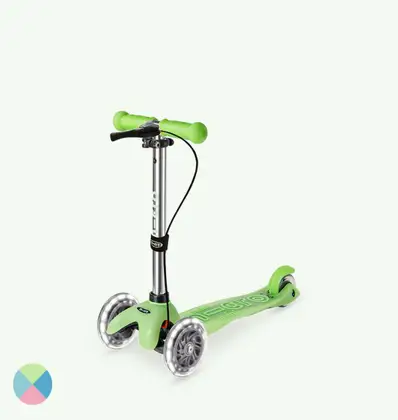 마이크로킥보드 미니 디럭스 글로우 LED, 블루, 1개