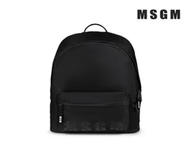 MSGM 나일론 백팩 블랙 MSBPU1L3BK