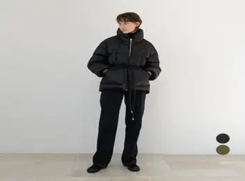르 여성용 하이넥 덕다운 패딩점퍼