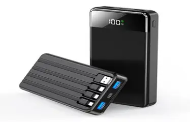KLIFE 고속충전 대용량 보조배터리 20000mAh PD 22.5W QC3.0 잔량표시, 블랙, PD-Q2