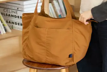 BOSUN 방수 나일론 캐주얼 숄더백 여성 디자인 소공인 대용량 통근 토트 빅백