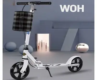 WOH 로피핏 걷는 서서타는자전거 로피핏자전거 걸으며, 상세페이지 참고, 흰색 발브레이크+벨