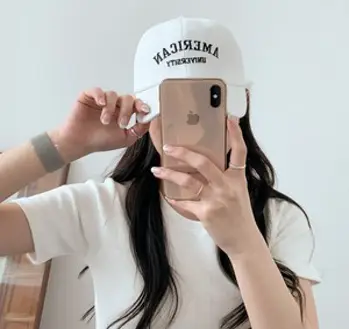 블루씨티 남녀공용 아메리칸 자수 볼캡 야구 캡 모자
