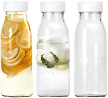 실리쿡 유리 물병 3p 세트, 1L, 혼합색상, 1세트