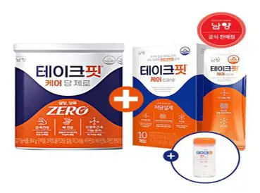 [공식] 테이크핏 케어 당제로 단백질 304g 1개 + 스틱19g 10개, 494g, 1세트