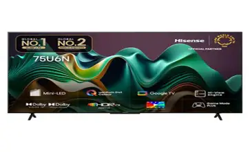 HISENSE 4K UHD Mini LED 스마트TV, 190cm(75인치), 75U6N, 벽걸이형, 방문설치