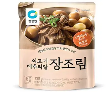 청정원 쇠고기 메추리알 장조림, 130g, 1개