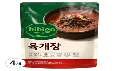 비비고 육개장, 500g, 4개