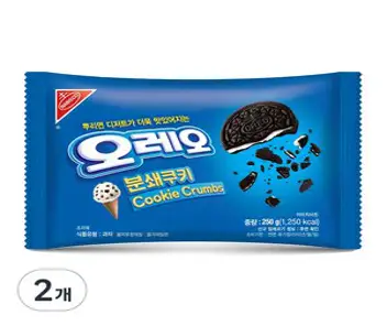 오레오 분쇄쿠키, 250g, 2개